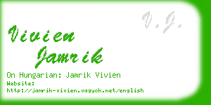 vivien jamrik business card